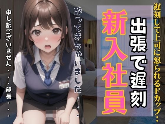 Cover of 新入社員が出張で遅刻!上司に怒られるFカップ!酔ってきちゃいましたと22歳新卒巨乳が上司と不倫